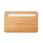 Elegante bamboe draadloze oplader in ladeformaat Bamboo Tray kleur wit vierde weergave