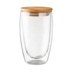 Dubbelwandige theeglas bedrukken 450 ml Vacuum Large kleur doorzichtig