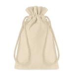 Klein katoenen tasje bedrukken 105 g/m2 Original Boutique Small kleur beige