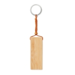 Bamboe sleutelhanger met mobiele telefoonhouder Bamboo Go kleur hout vierde weergave