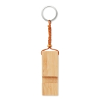 Bamboe sleutelhanger met mobiele telefoonhouder Bamboo Go kleur hout vijfde weergave