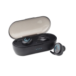 Set van 2 stereo in-ear oordopjes met bluetooth Opera kleur zwart