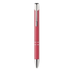 Eco pen met zilveren afwerking en blauwe inkt Aster Eco kleur rood derde weergave