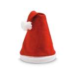 Kerstmuts gemaakt van polyester Basic Santa kleur rood