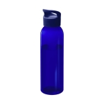 Opvallende Tritan drinkfles met logo 650ml Sunset Color kleur doorzichtig blauw tweede weergave voorkant