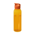 Opvallende Tritan drinkfles met logo 650ml Sunset Color kleur doorzichtig oranje tweede weergave voorkant