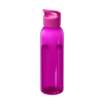 Opvallende Tritan drinkfles met logo 650ml Sunset Color kleur doorzichtig roze tweede weergave voorkant