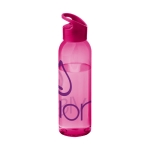 Opvallende Tritan drinkfles met logo 650ml Sunset Color kleur doorzichtig roze tweede weergave met logo