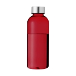 Tritan drinkfles met logo om full colour te bedrukken 600ml City kleur doorzichtig rood tweede weergave voorkant