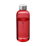 Tritan drinkfles met logo om full colour te bedrukken 600ml City kleur doorzichtig rood weergave tampondruk