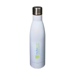 Fles met iriserende afwerking 500ml Avenue Lane Iris kleur wit weergave tampondruk