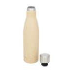 Bedrukte fles met houten deksel Avenue Lane Natural 500ml kleur hout tweede weergave