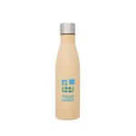 Bedrukte fles met houten deksel Avenue Lane Natural 500ml met afdrukgebied