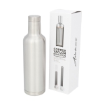 Elegante thermosfles bedrukken 750ml Avenue Road kleur zilver