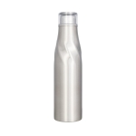 Thermosfles met origineel ontwerp bedrukken 650ml Avenue Twist kleur zilver tweede weergave voorkant