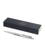 Bedrukte Parker pen met blauwe inkt Parker Jotter Inox met afdrukgebied