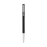 Elegante rollerpen van het merk Parker, zwarte inkt Parker Vector kleur zwart weergave voorkant