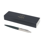 Parker pen met chromen afwerking inkt Parker Jotter XL kleur groen tweede weergave voorkant