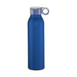 Promotionele antilekfles met matte afwerking Aluring 650ml kleur blauw tweede weergave voorkant