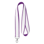 Lanyards met satijnlaag levertijd 5 tot 9 dagen Double Sublim Express kleur paars