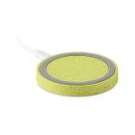 Draadloze oplader Natural Round kleur groen