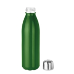 Gekleurde glazen fles met stalen dop 650ml UrbanStyle Crystal kleur groen tweede weergave