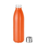 Gekleurde glazen fles met stalen dop 650ml UrbanStyle Crystal kleur oranje tweede weergave