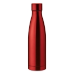 Gepersonaliseerde thermosfles van staal 500 ml Midlane kleur rood