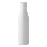 Gepersonaliseerde thermosfles van staal 500 ml Midlane kleur wit