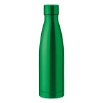 Gepersonaliseerde thermosfles van staal 500 ml Midlane kleur groen