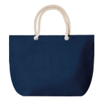 Strandtas met touwhengsels bedrukken 220 g/m2 Nautics kleur blauw derde weergave