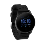 Smartwatch met logo voor promotie Wearfit kleur zwart