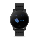 Smartwatch met logo voor promotie Wearfit kleur zwart derde weergave