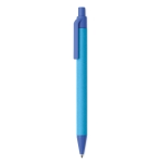 PLA-papier eco pennen met logo met blauwe inkt Eco Colors kleur blauw