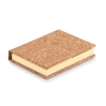 Kurken notitieblokje met verschillende sticky notes Corkpad kleur beige tweede weergave