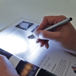 Metalen pen met LED, touch-stylus en laserpointer Keynote kleur mat zilver zevende weergave