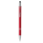 Aluminium zakelijke touch pen met logo Slimtouch kleur rood eerste weergave