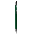 Aluminium zakelijke touch pen met logo Slimtouch kleur groen eerste weergave