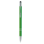 Aluminium zakelijke touch pen met logo Slimtouch kleur lichtgroen eerste weergave