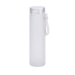 Matglazen fles heeft een opvallend kleurverloop 470ml Crystal Frost kleur wit