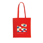 Tas Eco Color L kleur rood afbeelding met logo 2