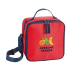 Koeltasje Lunchtime kleur rood afbeelding met logo