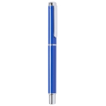 Rollerballpen met metallic afwerking en blauwe inkt Roller Metallic kleur blauw