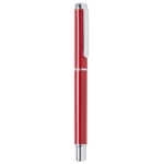 Rollerballpen met metallic afwerking en blauwe inkt Roller Metallic kleur rood