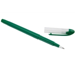 Bedrukte rollerballpen met transparante dop, effen blauwe inkt Solid kleur groen