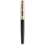 Luxe rollerball met gouden dop, zwarte inkt Roller Details kleur goud tweede weergave voorkant