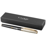 Luxe rollerball met gouden dop, zwarte inkt Roller Details kleur goud weergave tampondruk