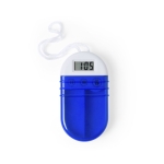 Uniek gepersonaliseerde pillendoos met timer Time kleur blauw