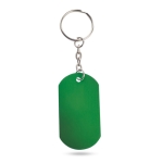 Militaire aluminium badge sleutelhanger Metallic kleur groen