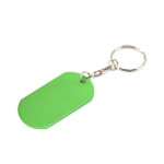 Militaire aluminium badge sleutelhanger Metallic kleur groen tweede weergave